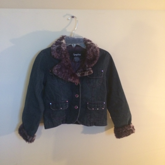 Squeeze Girls Purple Jean Jacket - Picture 2 of 3